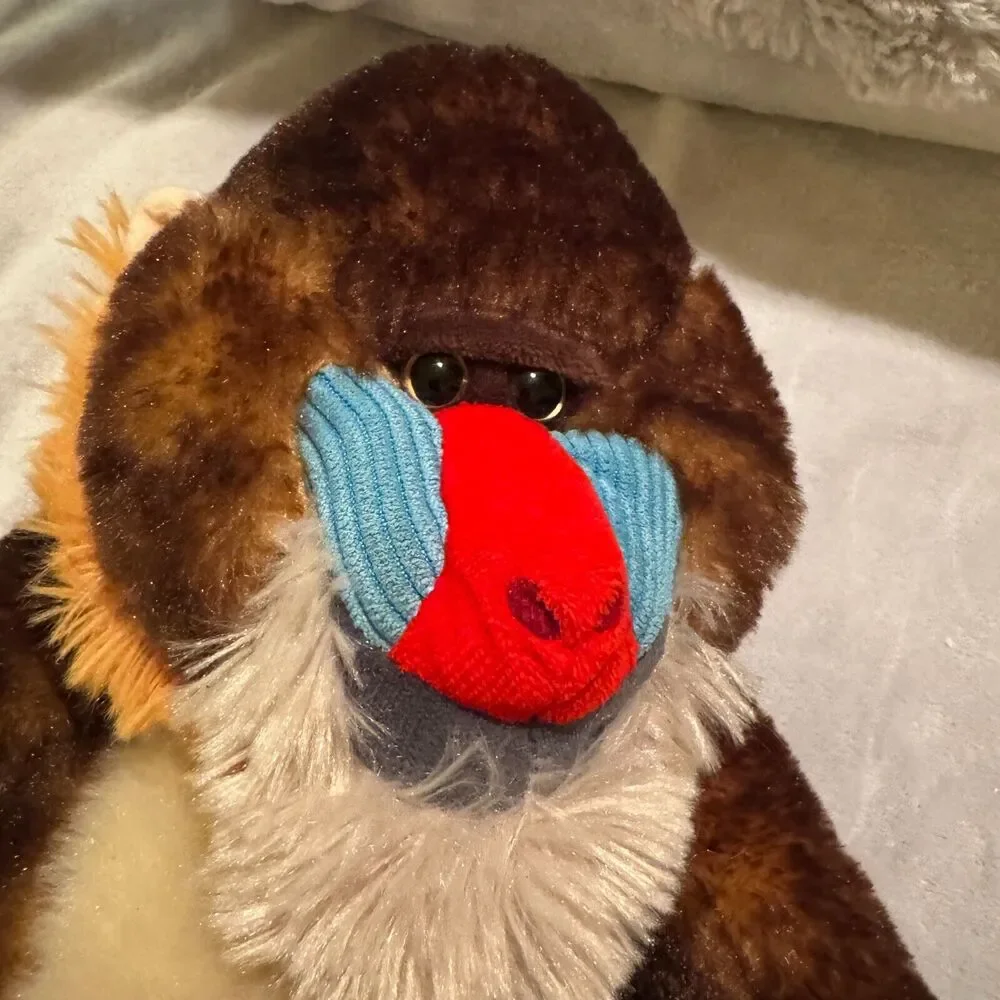 Petting Zoo Mandrill Monkey Primate Plush Toy 12
